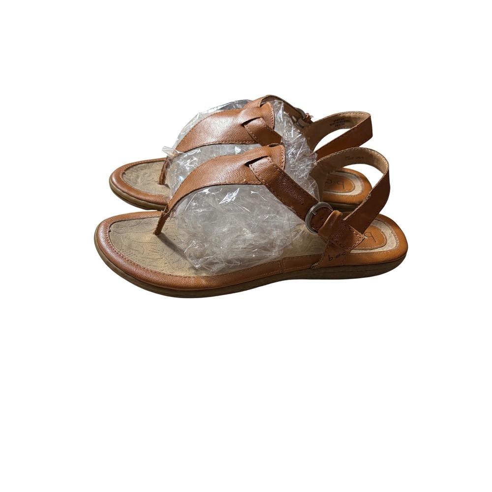 b.o.c. Born Concept Women Tan Thong Slingback Sandals Flat Buckle C76337 Size 9M - Picture 2 of 14